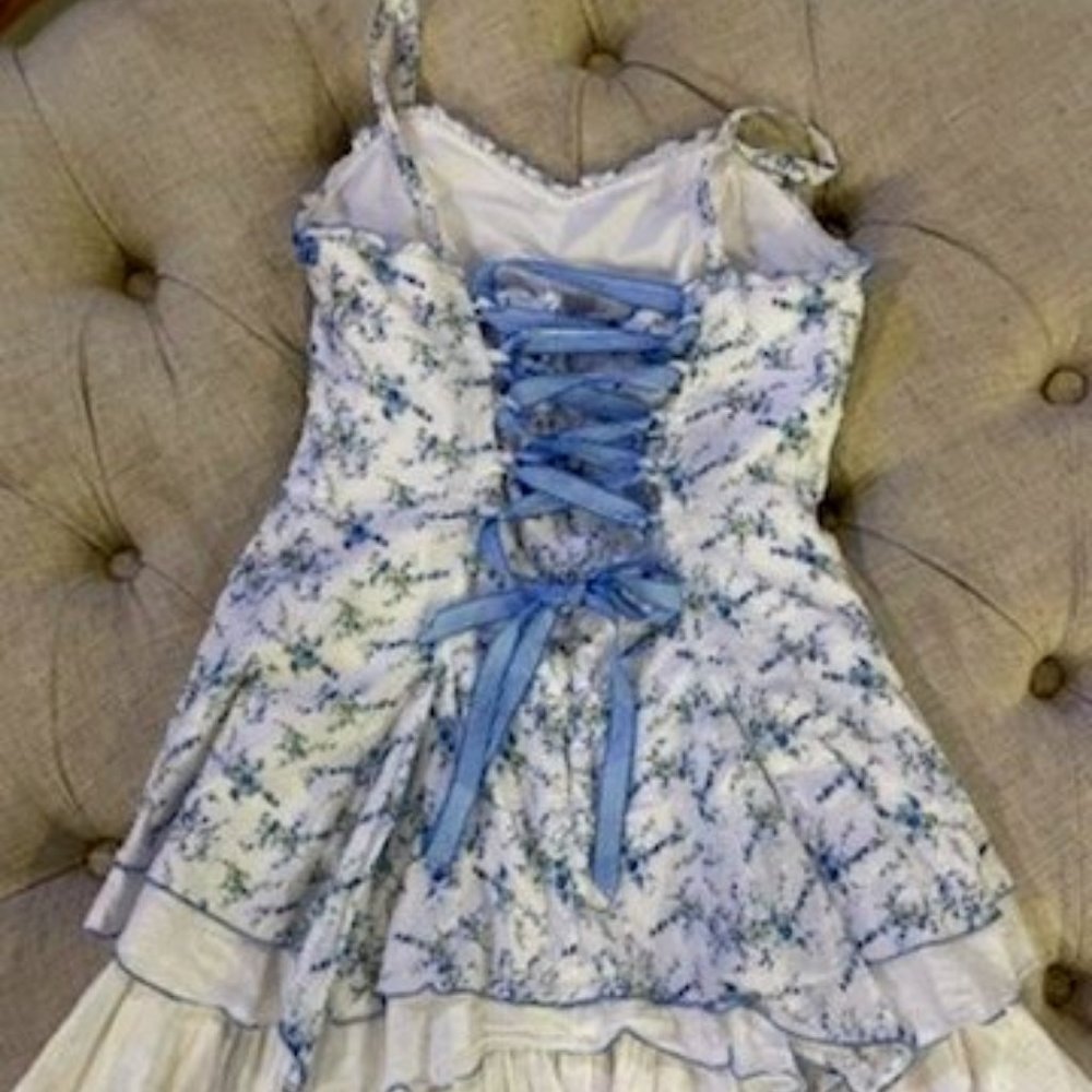 Girls youth size 8 Biscotti Collection dress boutique corset ribbon